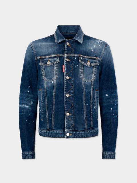 DSQUARED2 MEDIUM RED SPOTS DAN JEAN JACKET