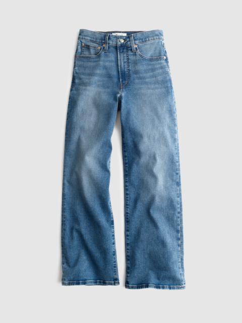 Madewell The Wide-Leg Crop Jean in Super Stretch Denim