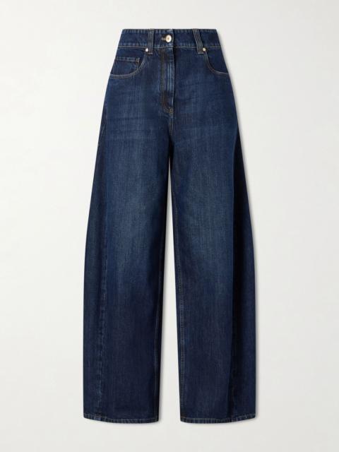 Brunello Cucinelli Mid-rise wide-leg jeans Dark denim
