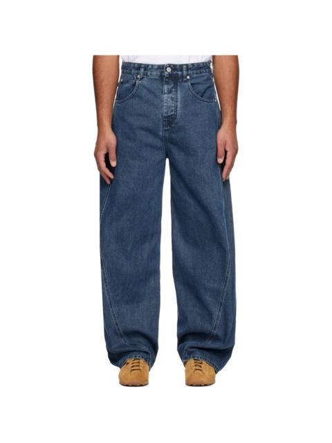 JACQUEMUS Blue 'Le de-Nîmes Espiral' Jeans