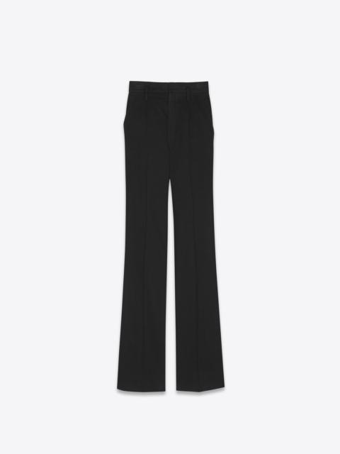 SAINT LAURENT high-waisted pants in black denim