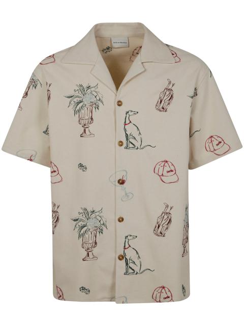 Drôle de Monsieur Introducing the LA CHEMISE BRODÉE COUNTRY CLUB, a refined shirt from DROLE DE MONSIEUR. Crafted from