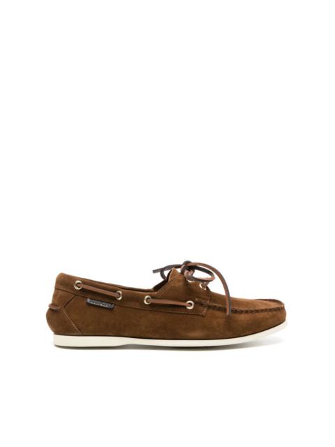 TOM FORD lace-up suede boat shoes