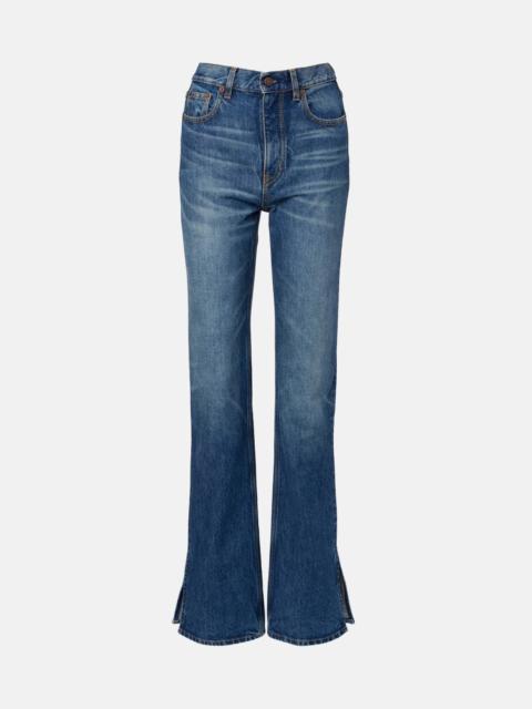 Chloé High-rise flared jeans