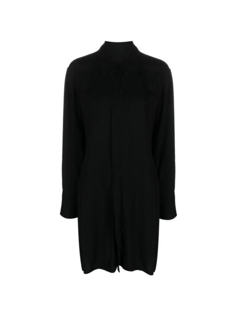 Yohji Yamamoto layered long-sleeve shirtdress