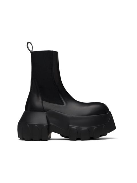 Rick Owens Black Beatle Mega Tractor Chelsea Boots