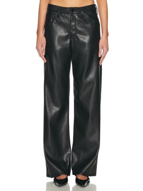 Enza Costa Leather Straight Leg Pant
