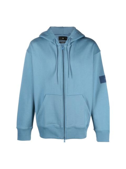 zip-up organic-cotton hoodie