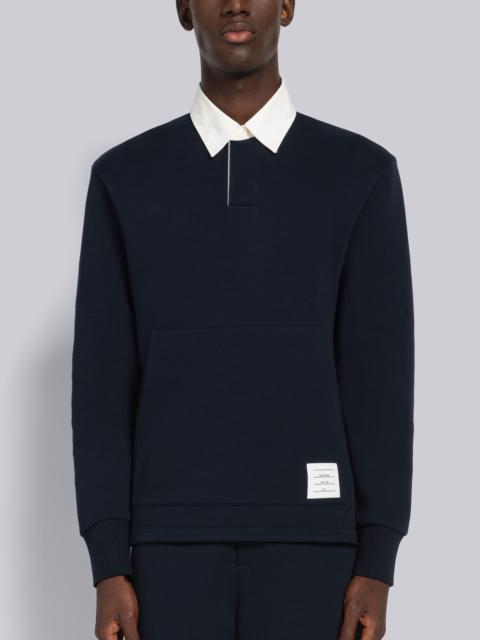 Thom Browne Double Face Tech Contrast Collar Rugby Polo