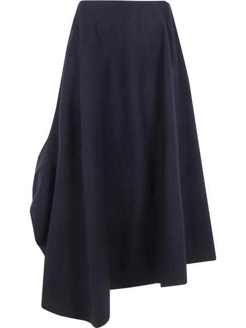 Comme Des Garçons Skirt Asymmetrical Light Wool Tropical Mid