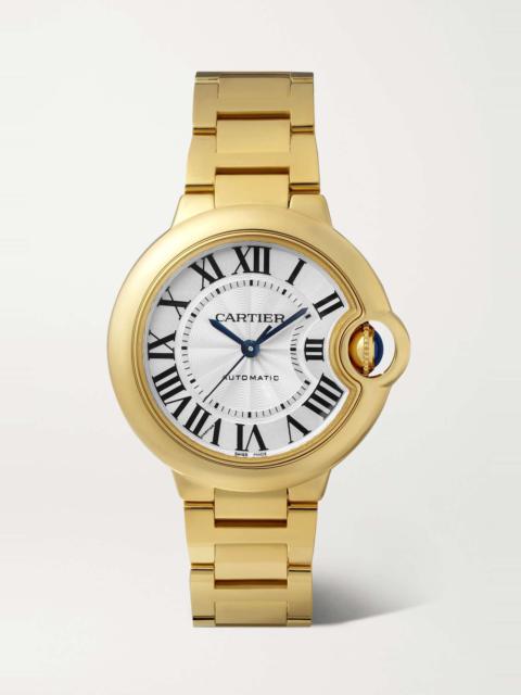 Ballon Bleu de Cartier Automatic 33mm 18-karat gold and stainless steel watch