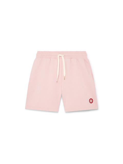 CASABLANCA Pink Logo Patch Sweatshort | Casablanca Paris
