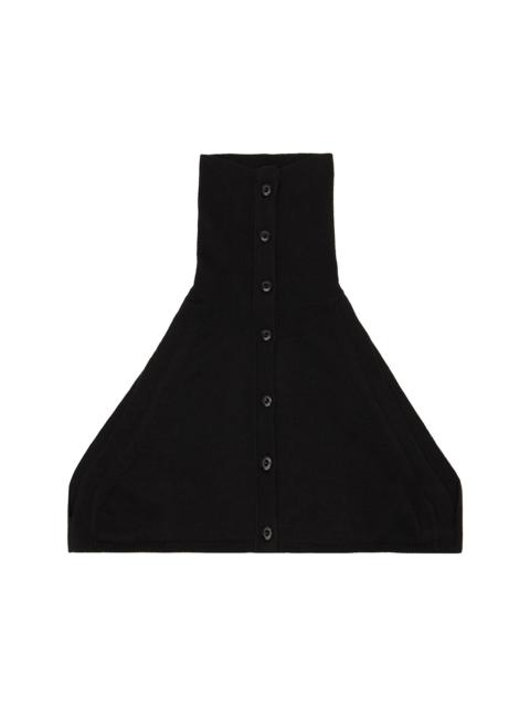 OPEN YY Black Button Up Neck Layer Collar
