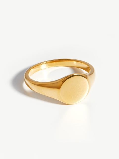 MISSOMA Engravable Round Signet Ring