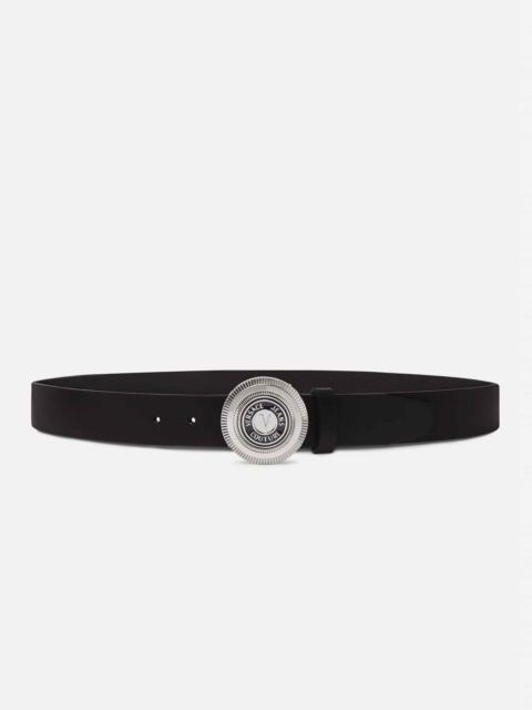 VERSACE JEANS COUTURE V-Emblem Leather Belt