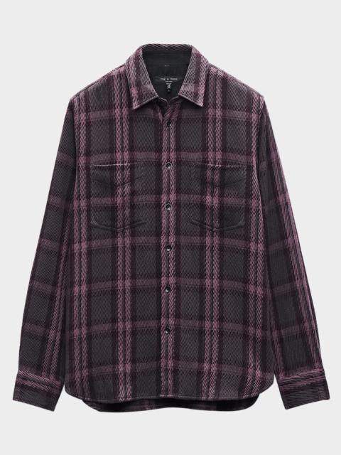 rag & bone Men's CPO Plaid Twill Overshirt