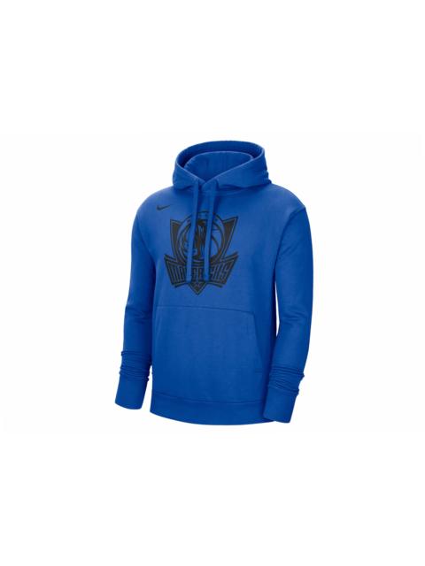 Nike NBA Dallas Mavericks Essential Fleece Pullover Hoodie Blue