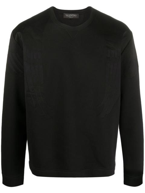 Valentino Rockstud Eagle crewneck sweatshirt