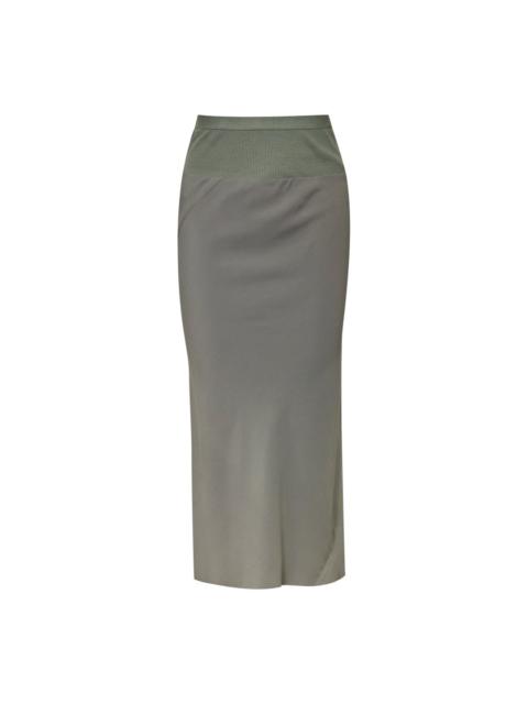 Rick Owens Knee Bias Skirt Cocoon Crepe