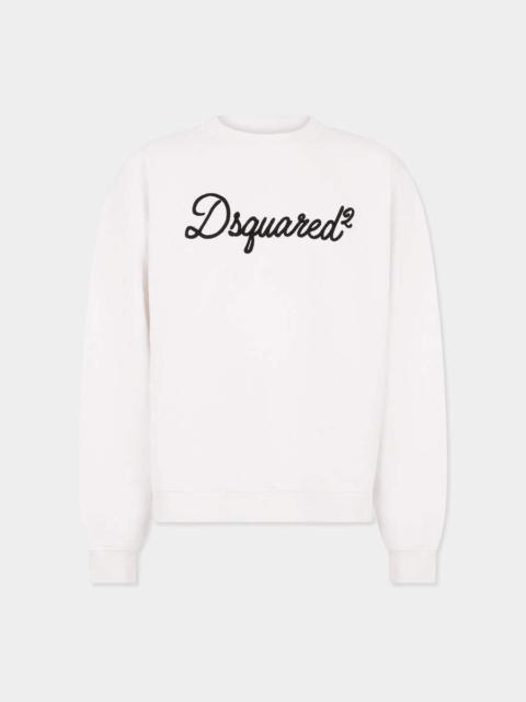 DSQUARED2 D2 SIGNATURE RELAX FIT CREWNECK