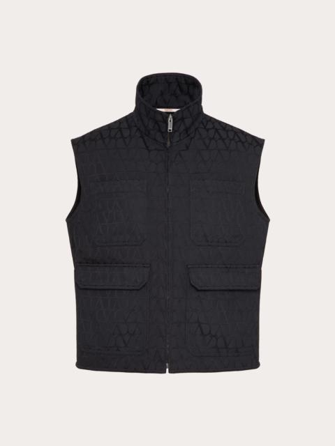 TOILE ICONOGRAPHE PATTERN COTTON CANVAS WAISTCOAT