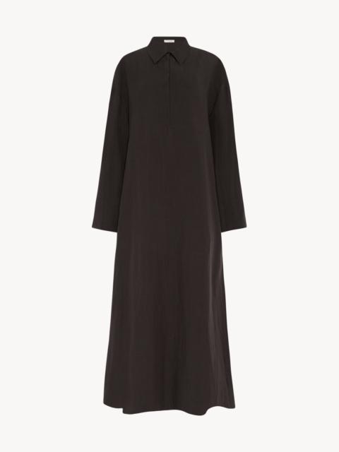 The Row Millen Dress in Silk and Linen