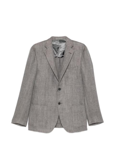 CORNELIANI herringbone-patterned blazer