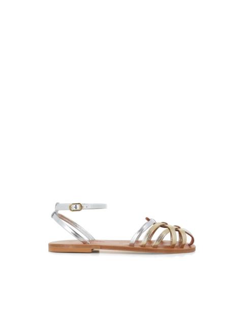 K.JACQUES Caicea ankle-strap braided leather sandals