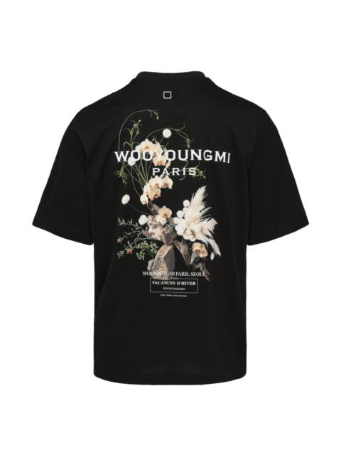 Wooyoungmi Back Flower Print Tee
