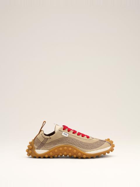 AMI Paris BEIGE MESH MIRAGE SNEAKERS