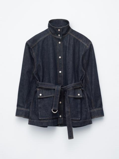 & Other Stories Tie-Belt Denim Jacket