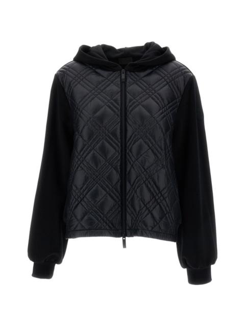 Moncler quilted zip-up hoodie