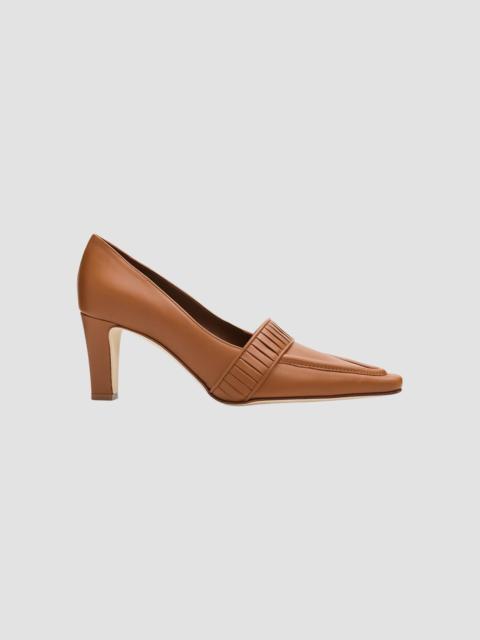 Manolo Blahnik Women's Mindita Leather Pumps - Medium Brown