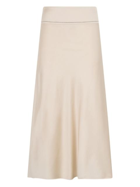 PESERICO A-line midi skirt
