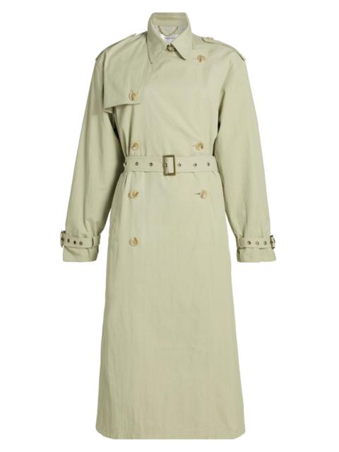 RONNY KOBO Women's Cohen Double-Breasted Belted Raincoat - Sage
