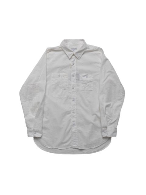 Work Shirt Tone & Tone Seersucker - White