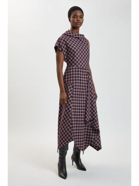 KAREN MILLEN Petite Check Tailored Dress