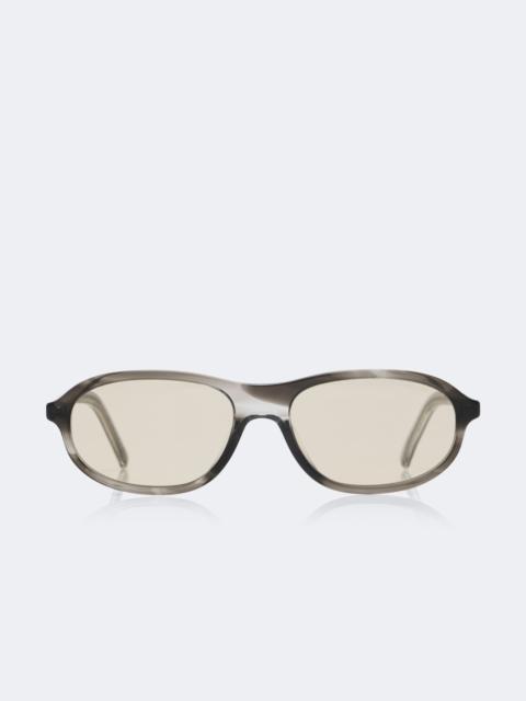 Prada Iconic Plaque oval sunglasses