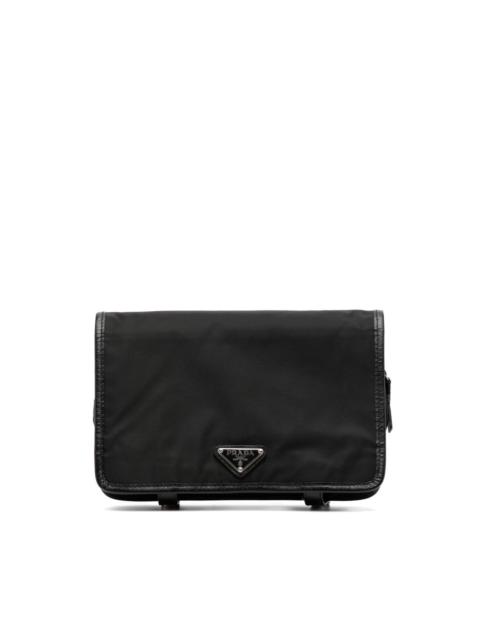 Prada triangle-logo wash bag