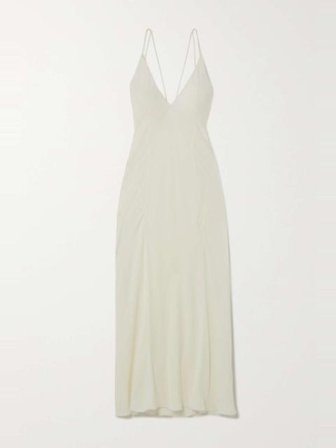 KHAITE Carina silk-georgette maxi dress