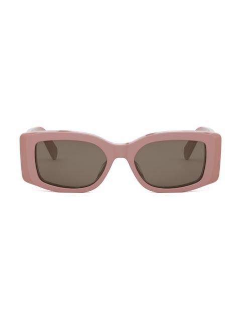 CELINE Women's Triomphe 53MM Rectangular Sunglasses - Dusty Rose Brown
