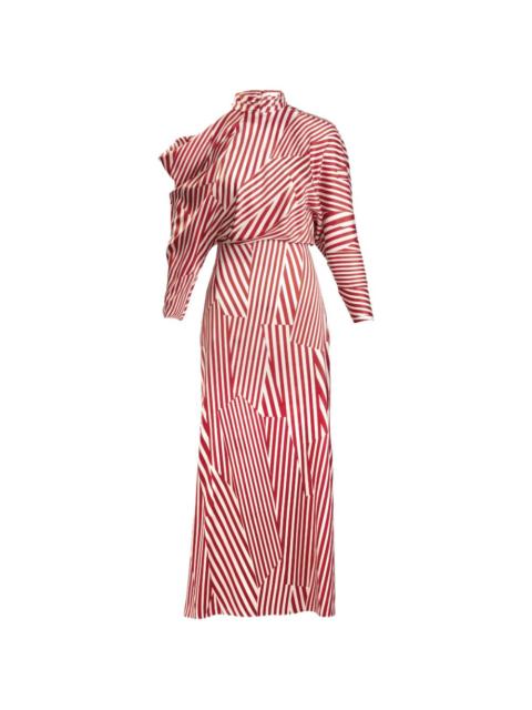 SILVIA TCHERASSI Lisa striped midi dress