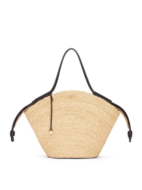 Loewe Large Paseo basket in raffia and nappa calfskin