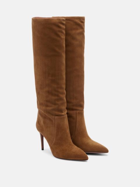 PARIS TEXAS Stiletto suede knee-high boots