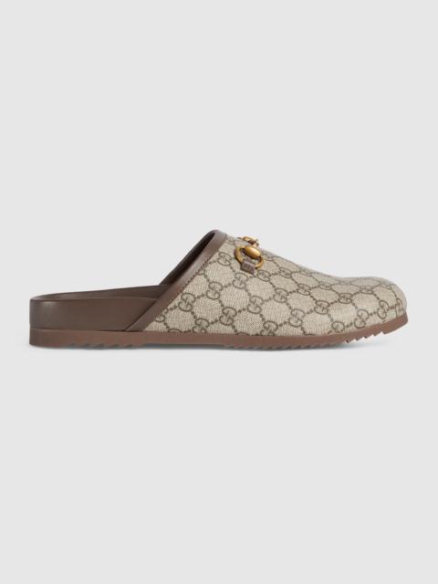 Gucci Beige GG Supreme Slide Sandals Size 41.5 Gucci