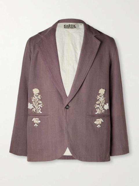 KARTIK RESEARCH Embellished Cotton Blazer