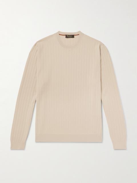 Loro Piana Riva Valdobbia Ribbed Virgin Wool Sweater