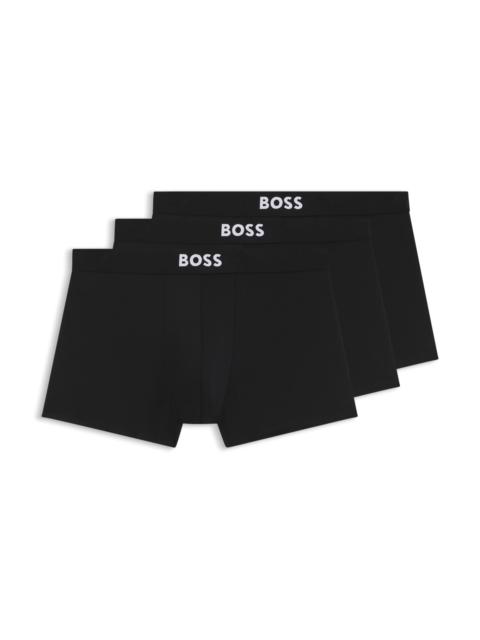 BOSS THREE-PACK OF STRETCH-MICROFIBRE TRUNKS