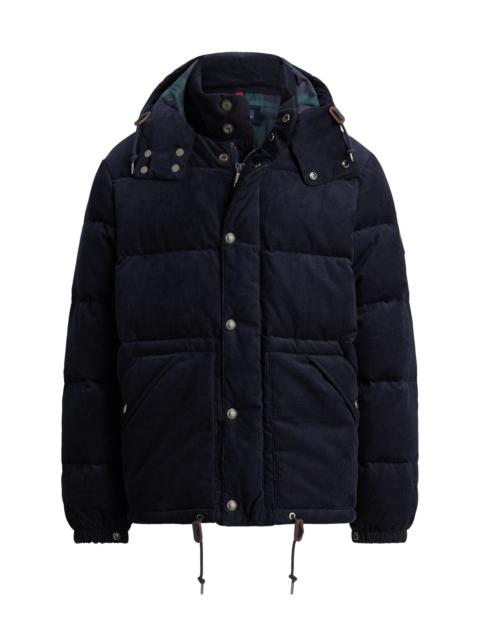 Polo Ralph Lauren Men's The Wainwright Corduroy Hooded Down Jacket - Aviator Navy