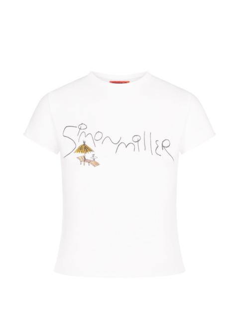 SIMONMILLER Beach logo-graphic cotton T-shirt